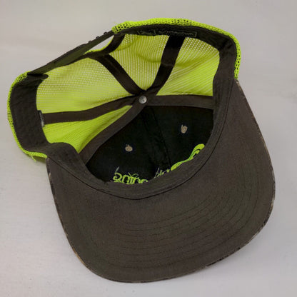 MBS Manning Building Supplies Snapback Mesh Back Trucker Hat Camo One Size
