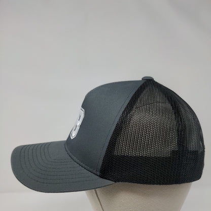 EB Snapback Trucker Hat Gray One Size Adjustable Mesh Back Pacific Headwear