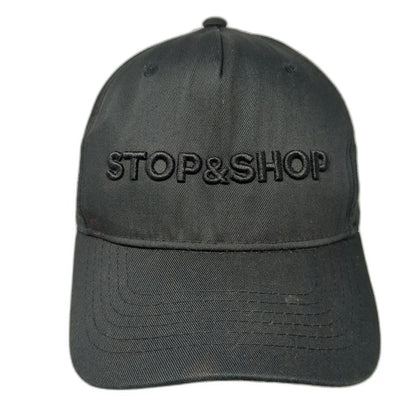Image Solutions 5 Panel Black One Size Strapback Tonal Stop & Shop Grocery Hat