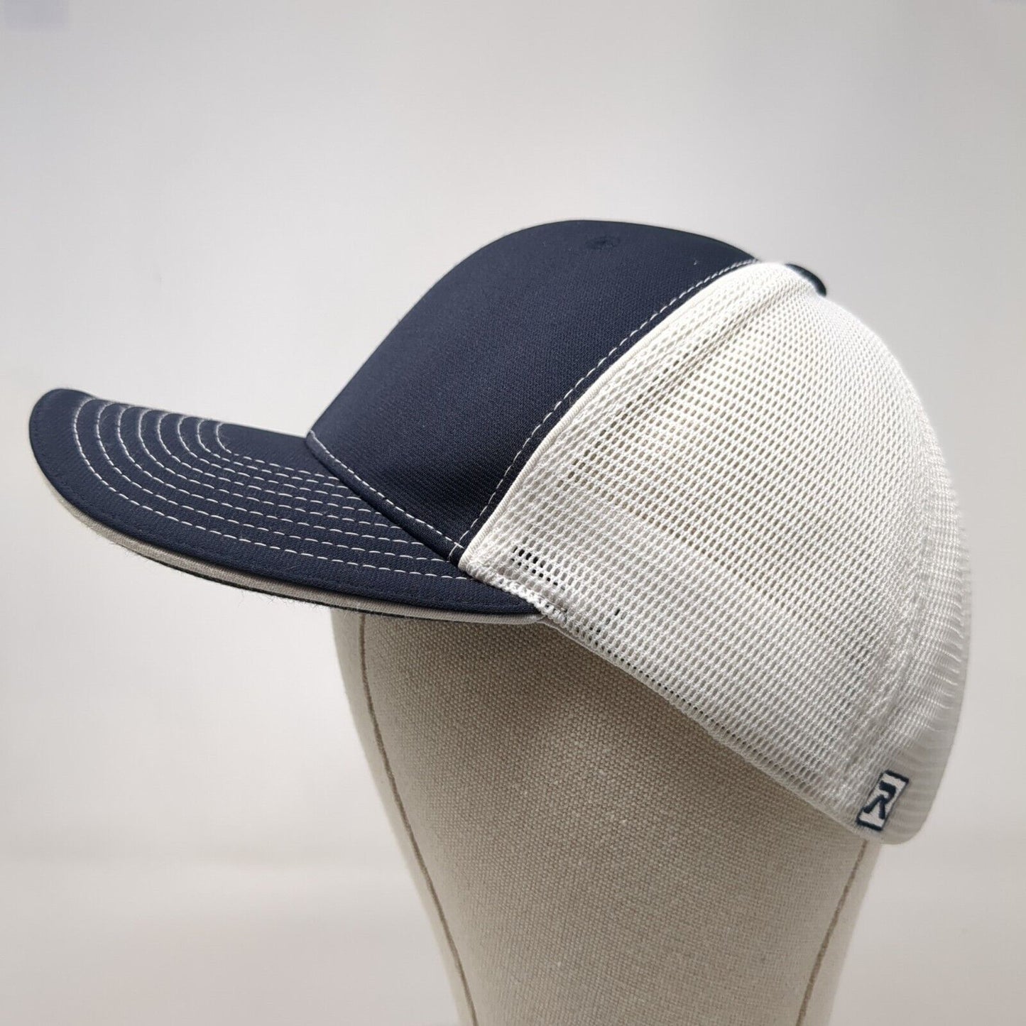 Fidelity National Title Idaho Fitted Mesh Back Trucker Hat Blue L-XL