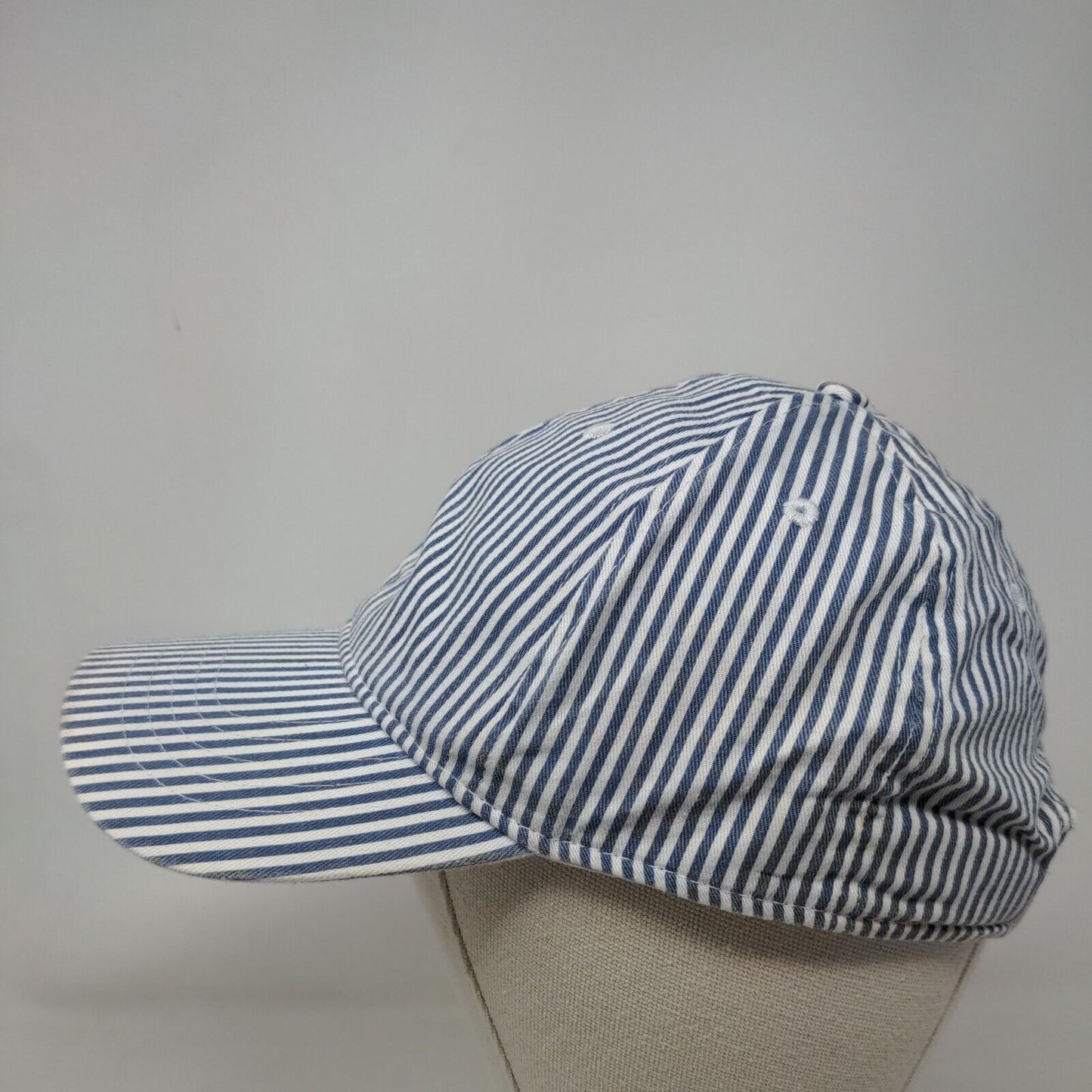 Unbranded Strapback Hat Multicolor Striped Adjustable 6 Panel Blank