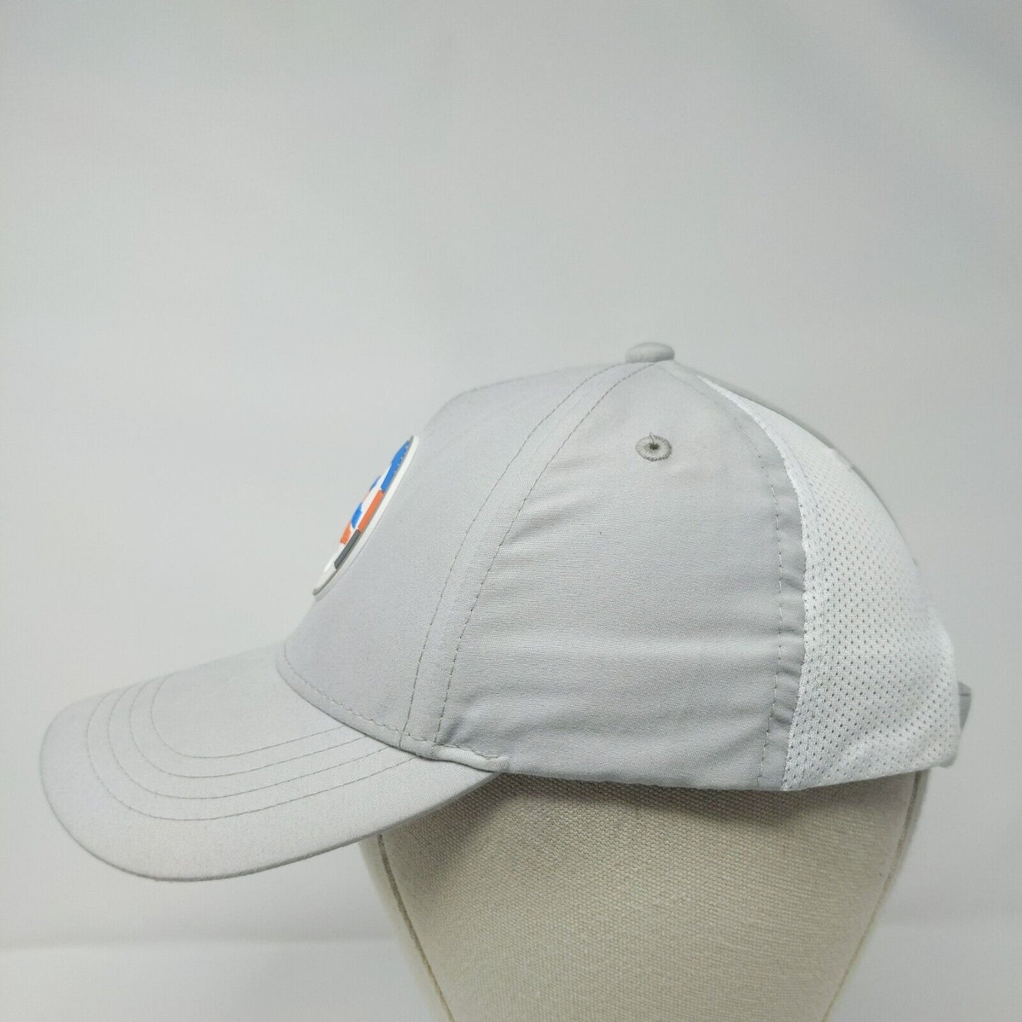 PGA Jr. League Kids Strapback Hat Gray Ages 5-12 Adjustable Breathable Garb
