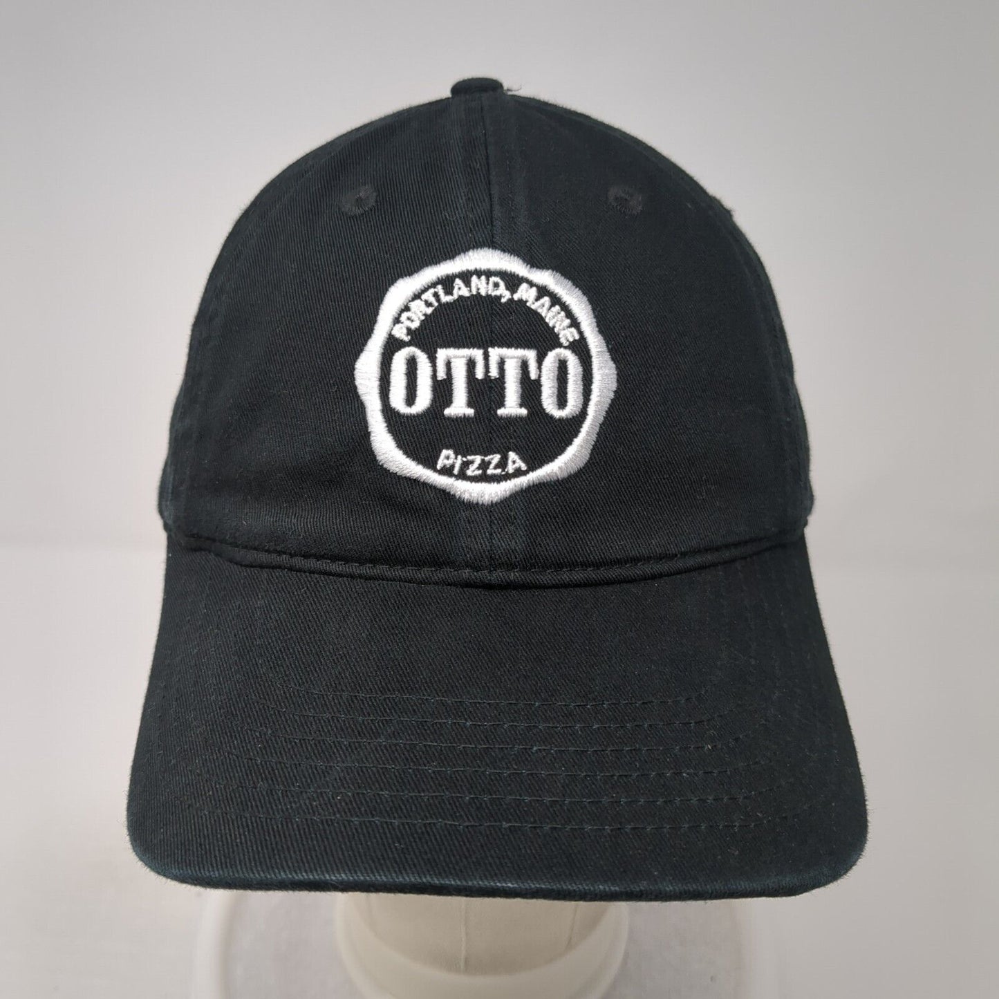 Portland Maine Otto Pizza Slideback Baseball Cap Black OS Adjustable Econscious