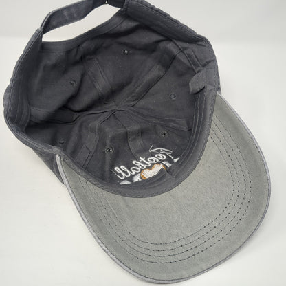 Football Mom Slideback Baseball Cap Gray One Size Adjustable Embroidered