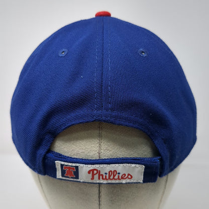 New Era MLB Philadelphia Phillies Baseball Cap Blue Red One Size Strapback Hat