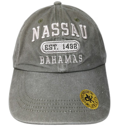 DK Caps Baseball Cap Green One Size Nassau Bahamas Mesh Adjustable Souvenir Hat