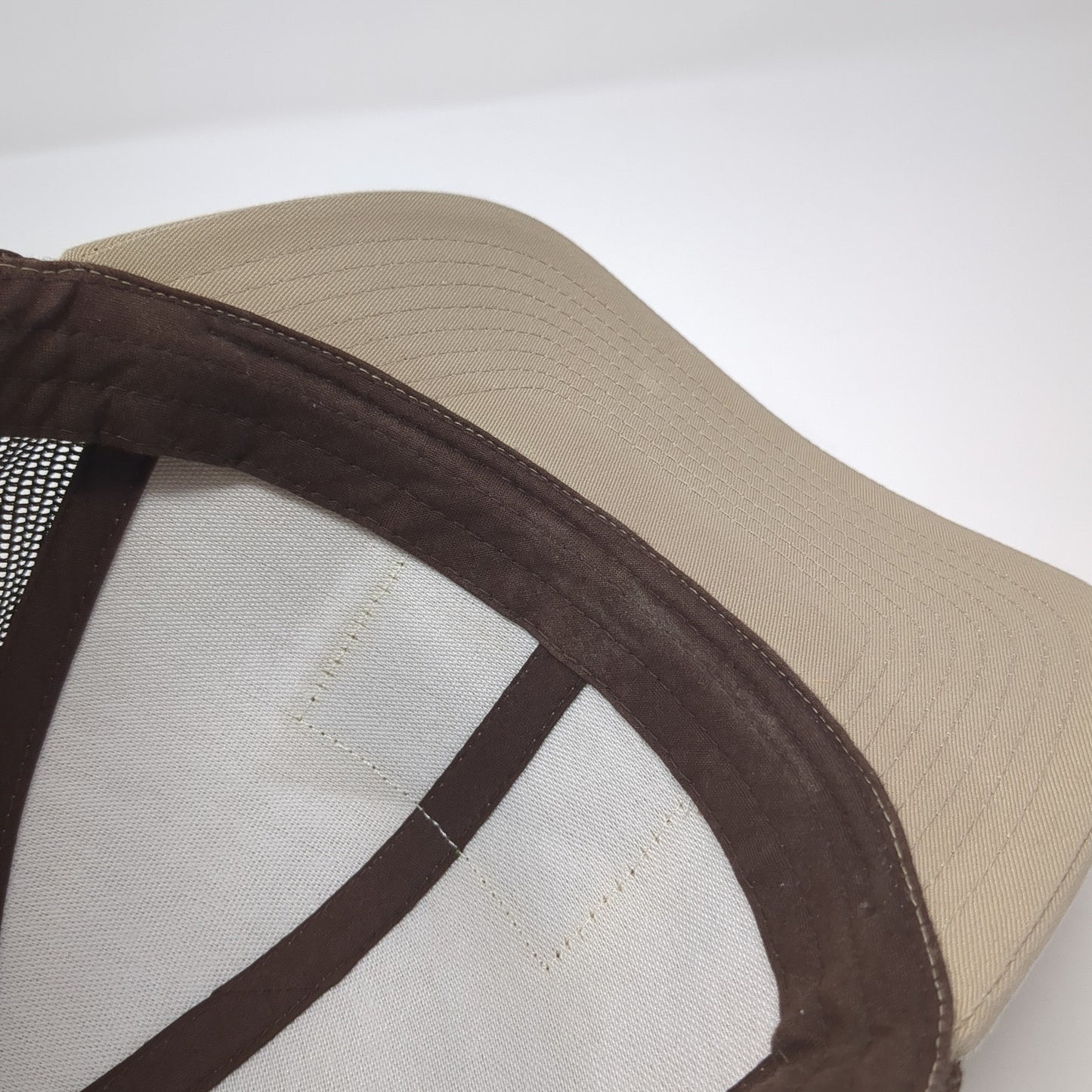 1860 Cattle Co. Patch Snapback Trucker Hat Brown One Size Mesh Back