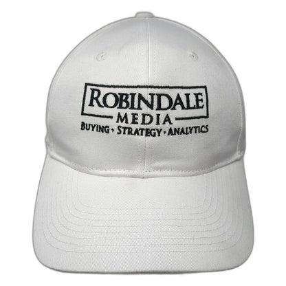 Port Authority Baseball Cap White One Size Robindale Media Logo Slideback Hat