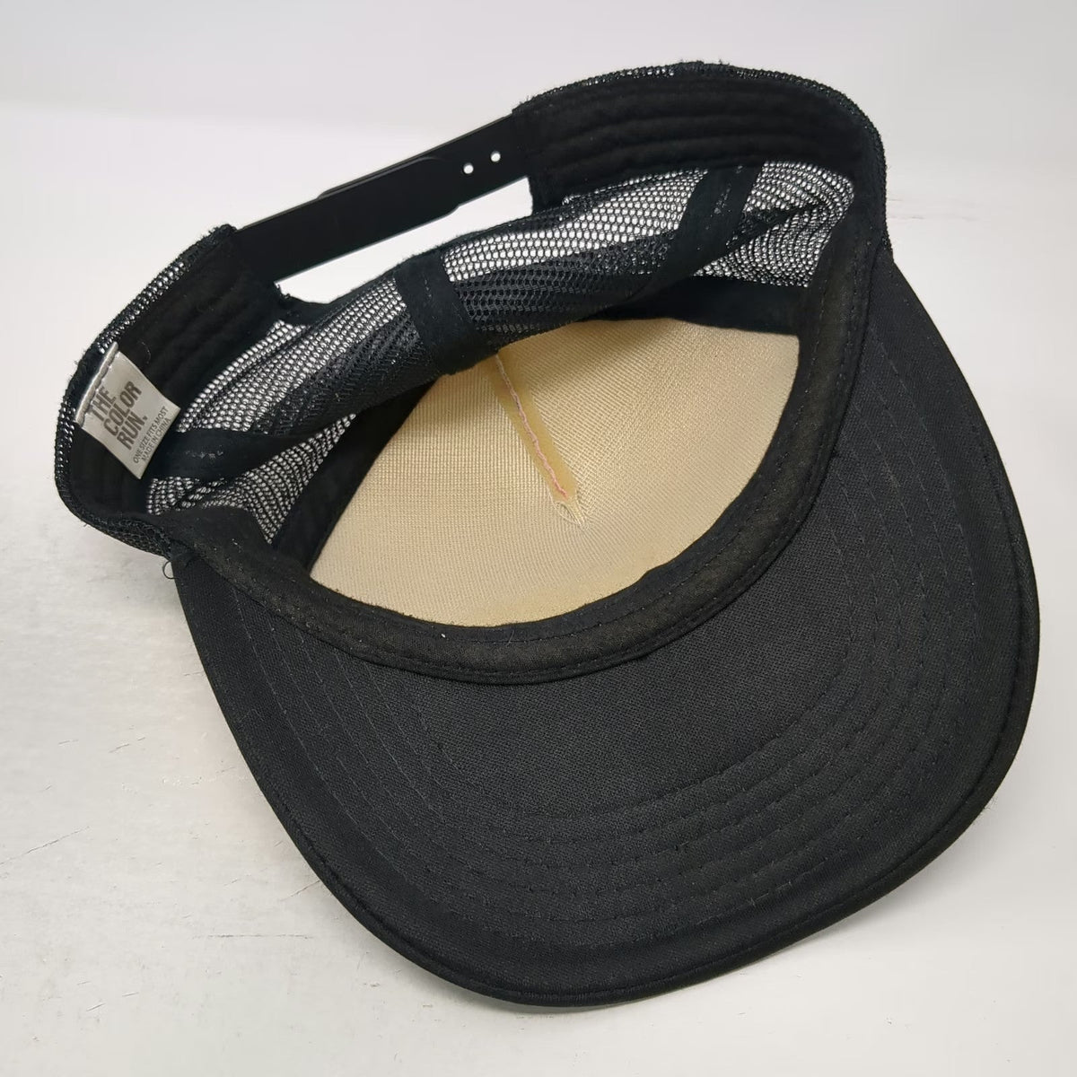 The Color Run Trucker Hat White Black Pink One Size Pineapple Print Mesh Back