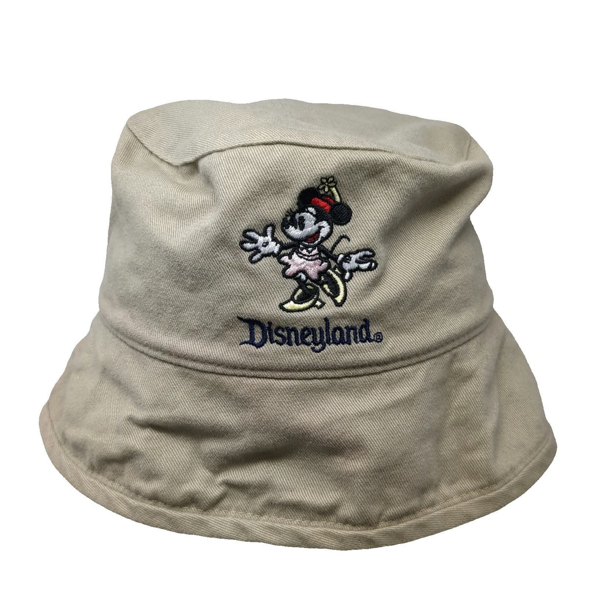 Goofy's Hat Co. Bucket Hat Beige Disneyland Minnie Mouse Pam Cotton Vintage