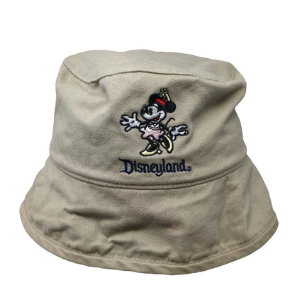 Goofy's Hat Co. Bucket Hat Beige Disneyland Minnie Mouse Pam Cotton Vintage
