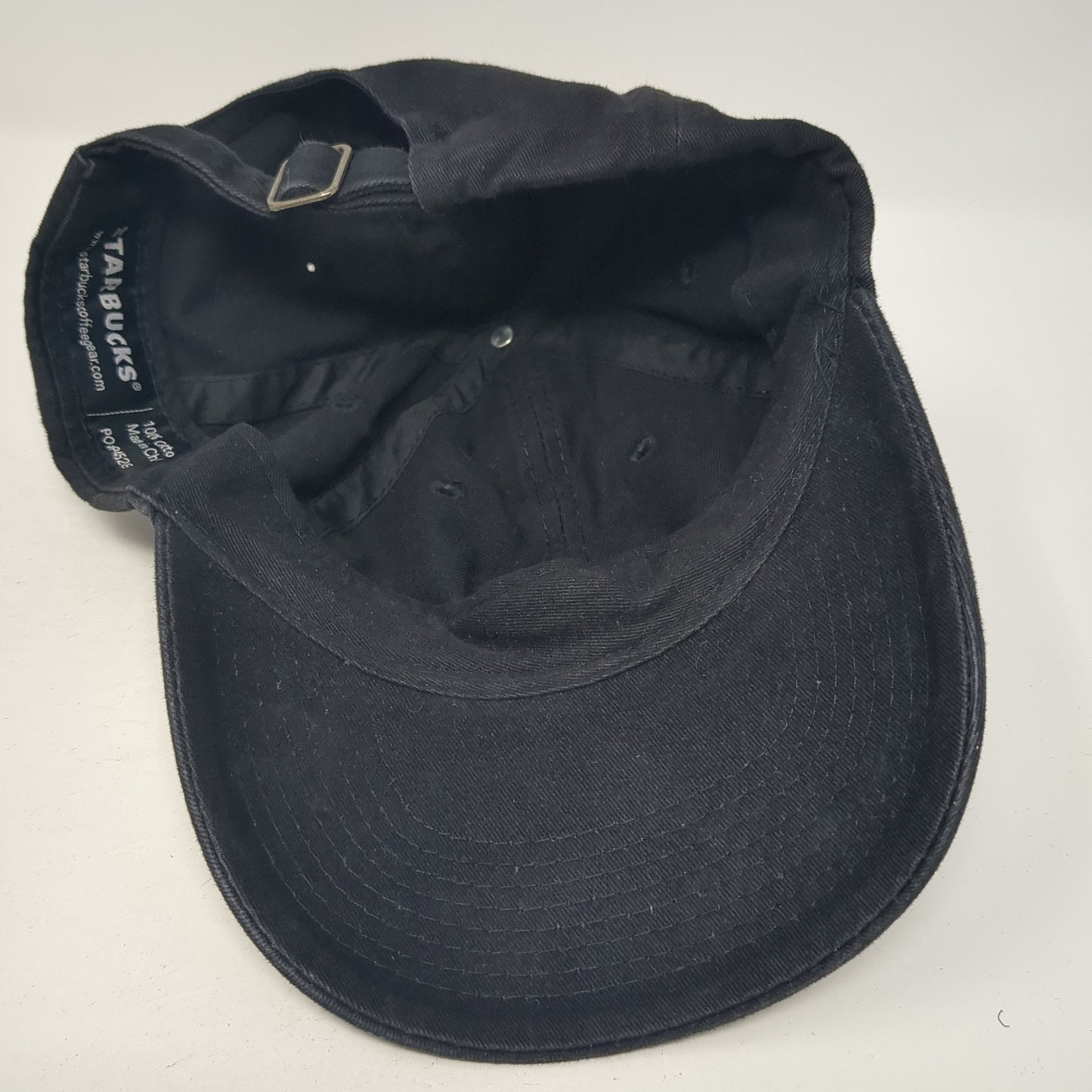 Starbucks Slideback Hat Black One Size Adjustable Embroidered Uniform