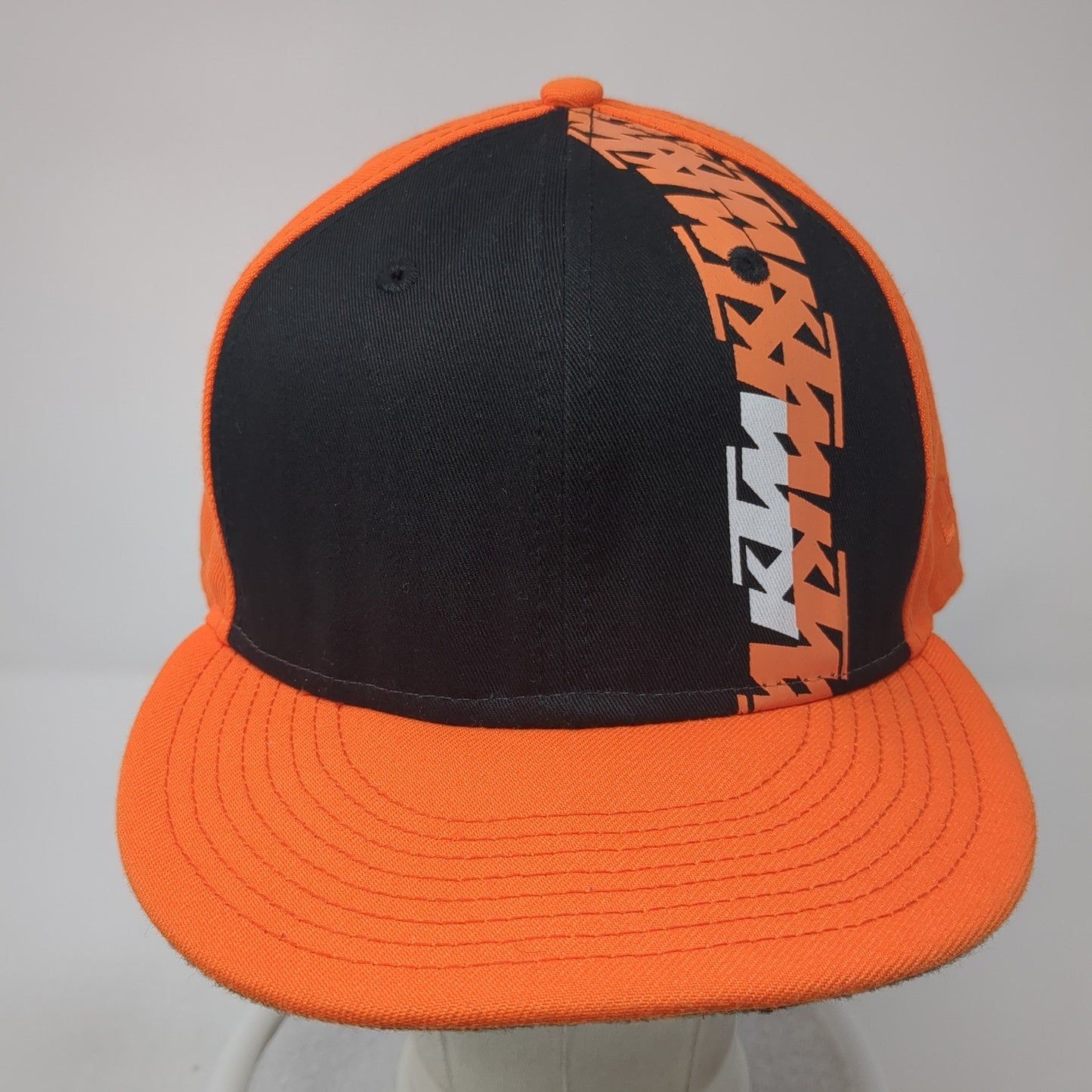 KTM Snapback Hat Orange One Size Adjustable Colorblock New Era 6 Panel