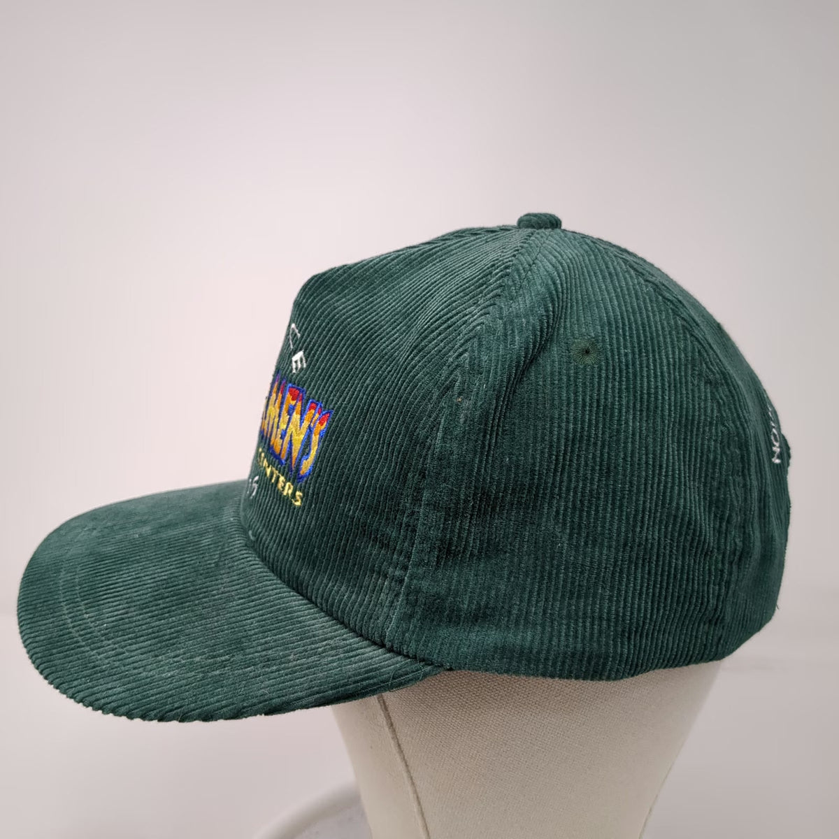 Lumbermens Building Centers Trucker Green One Size Corduroy Snapback Hat Work