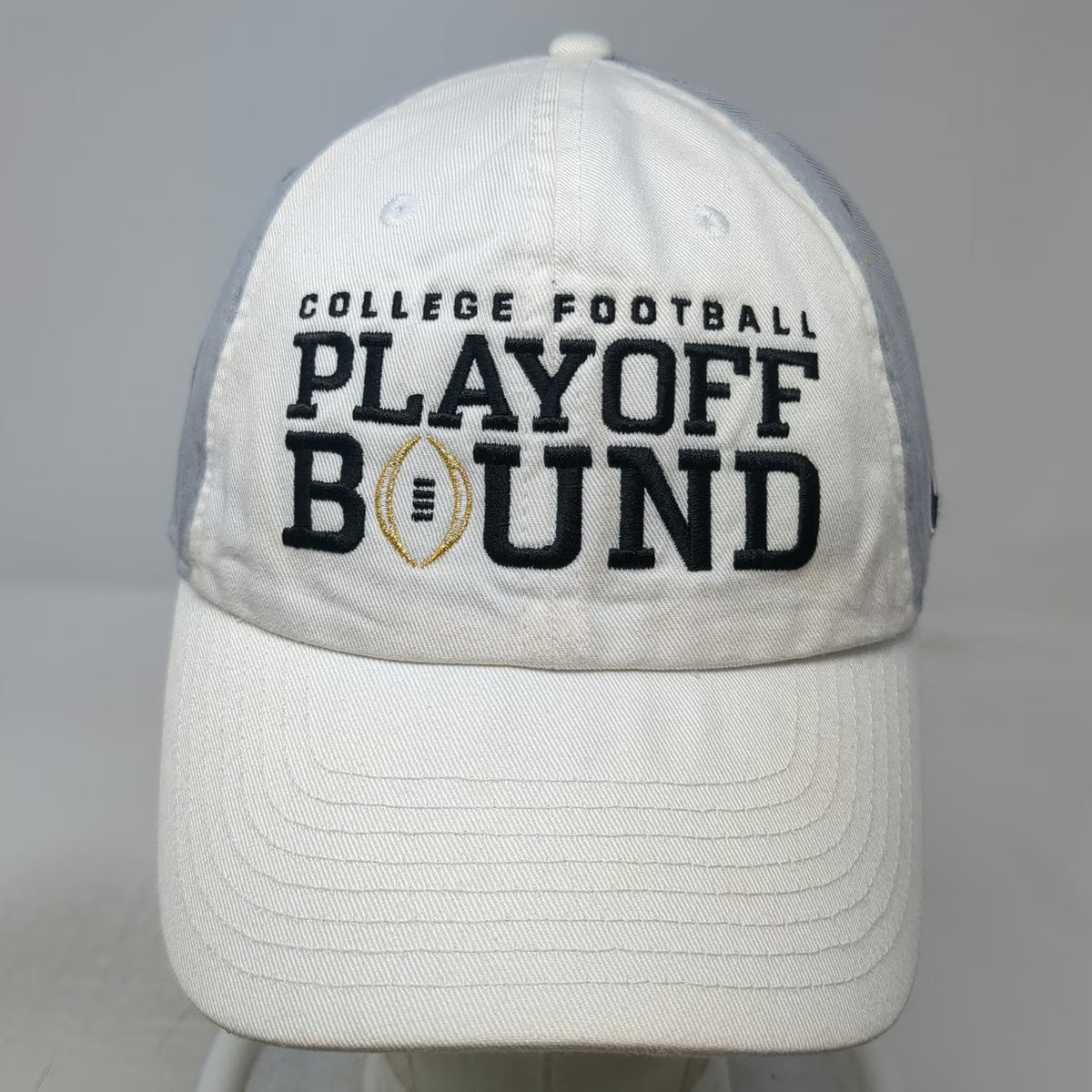 Nike Oregon Ducks NCAA Cap White Gray OSFM 2025 College Football Playoff Bound