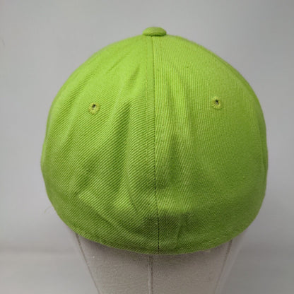 Unbranded Fitted Hat Green 7 1/8 Solid Vent Holes 6 Panel Blank