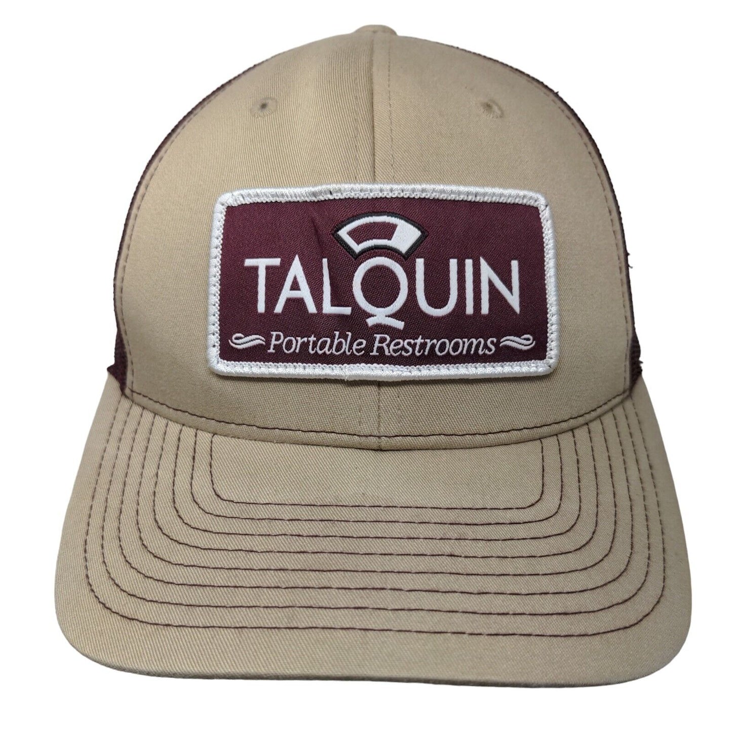 Talquin Portable Restrooms Snapback Mesh Back Trucker Hat Multi One Size