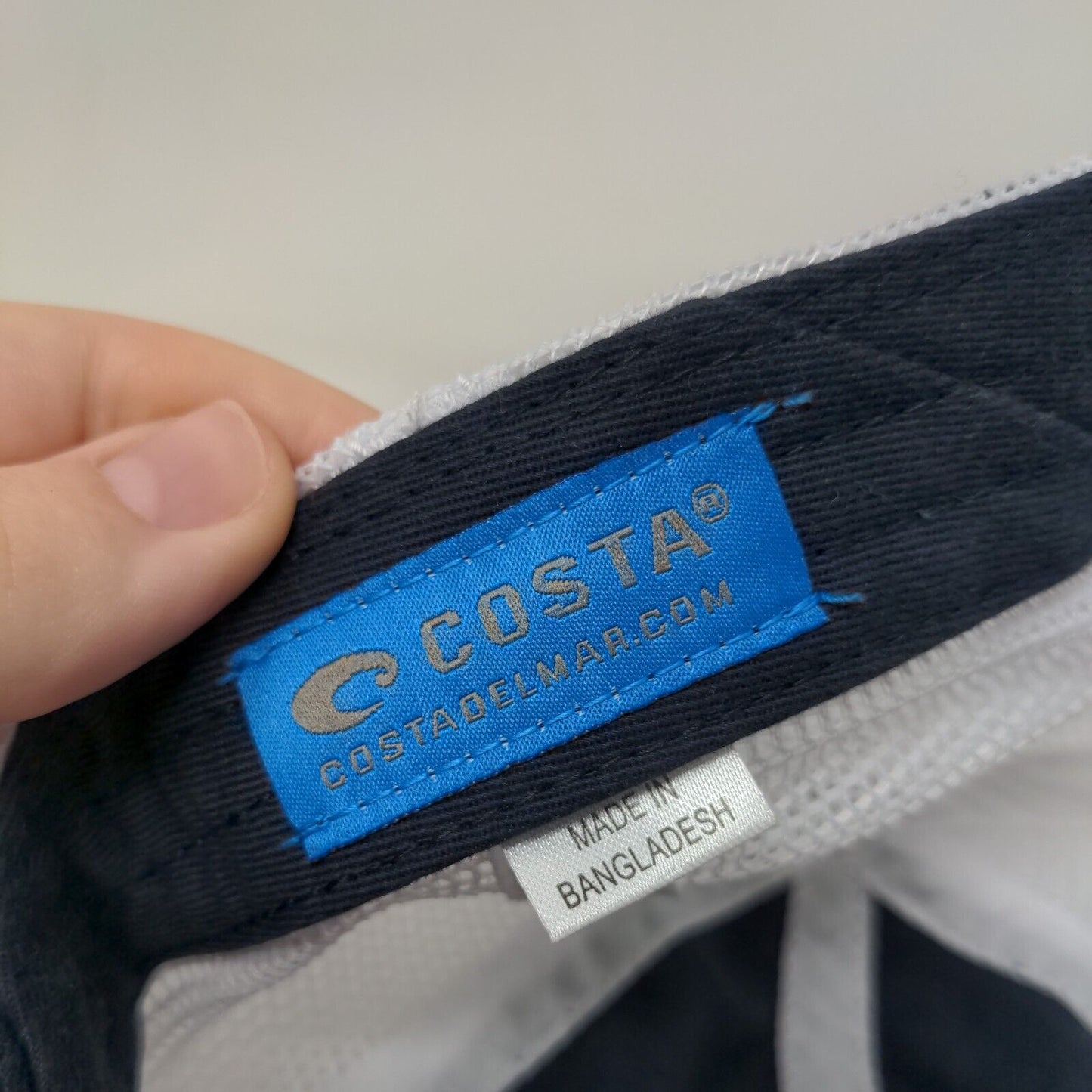 Costa Del Mar Strapback Mesh Back Trucker Hat Blue One Size Colorblock