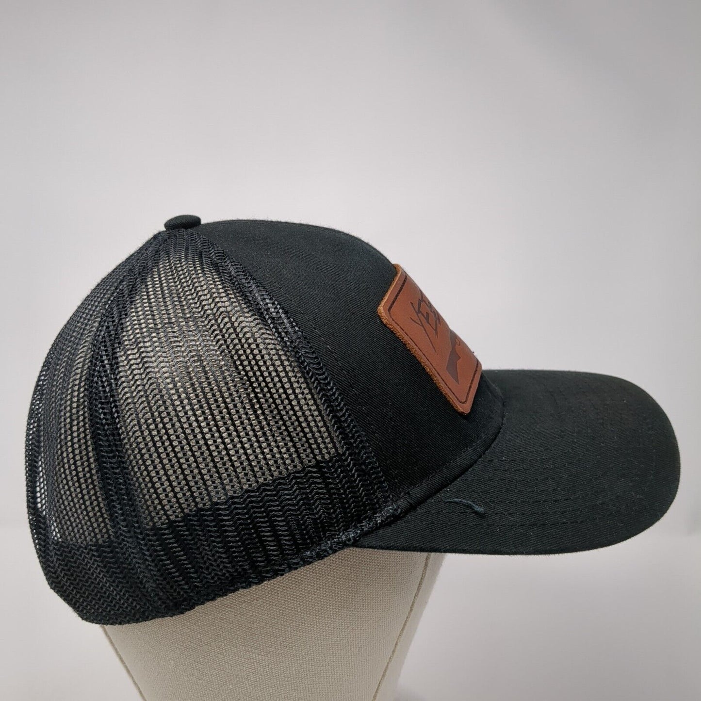 Yee Yee Snapback Trucker Hat Black One Size Adjustable Mesh Back 6 Panel