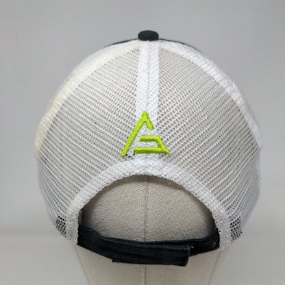 Aspen Green Strapback Trucker Hat Greenish-Black One Size Adjustable Mesh Back
