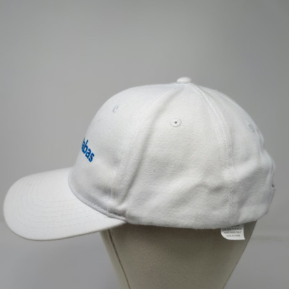 RWJBarnabas Health Baseball Cap White One Size Strapback Hospital Logo Hat