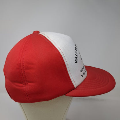 Vernon Headliner 5 Panel Hat Red White One Size Snapback Valley View Towing