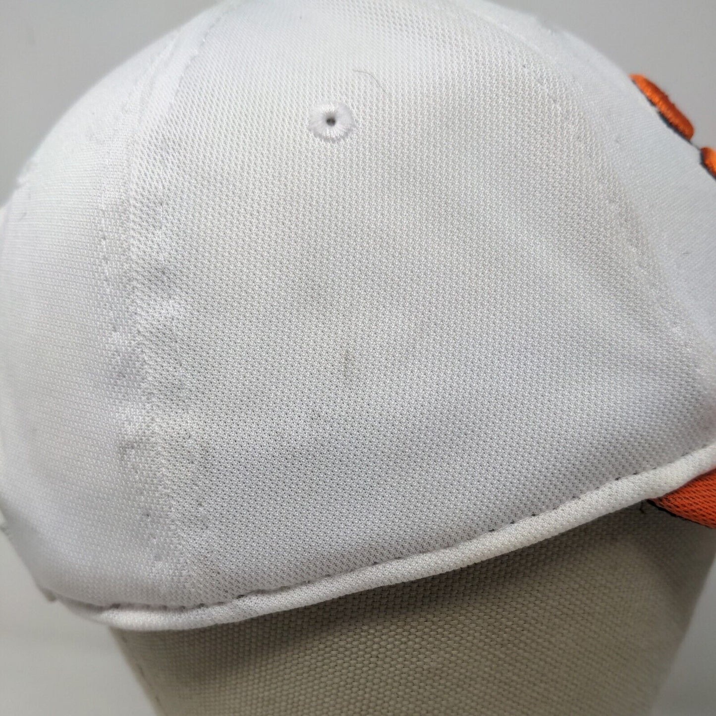 OC Sports Teamgreen Men's Strapback Hat White Orange OSFM Embroidered SF Logo