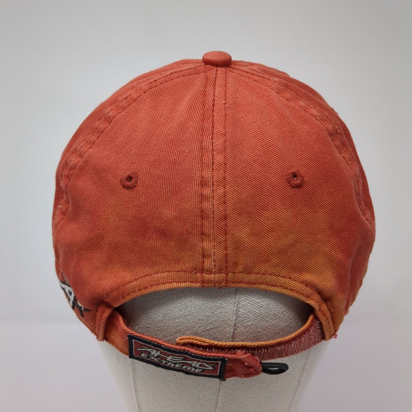 Sun Valley Idaho Strapback Hat Red OS Adjustable Extreme Fit Distressed Ahead