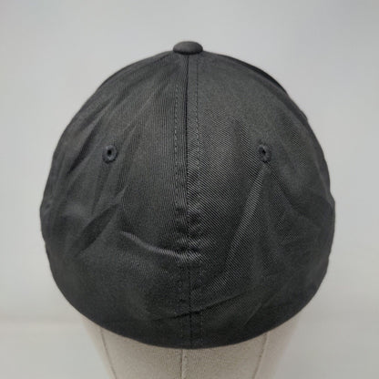 D&A Electric Fitted Hat Gray L/XL Embroidered Flexi Fit 6 Panel Port Authority