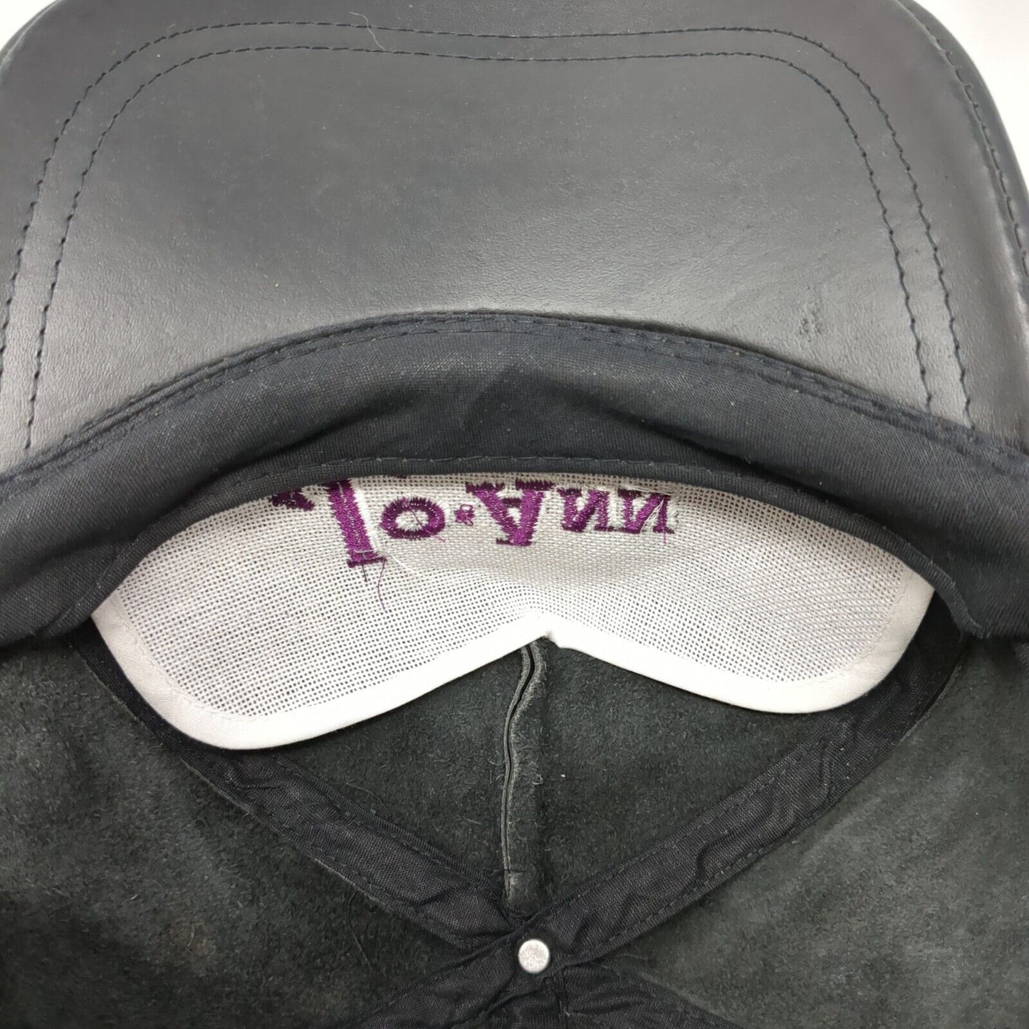 Jo-Ann Trucking Ltd. Strapback Hat Black One Size Adjustable Leather