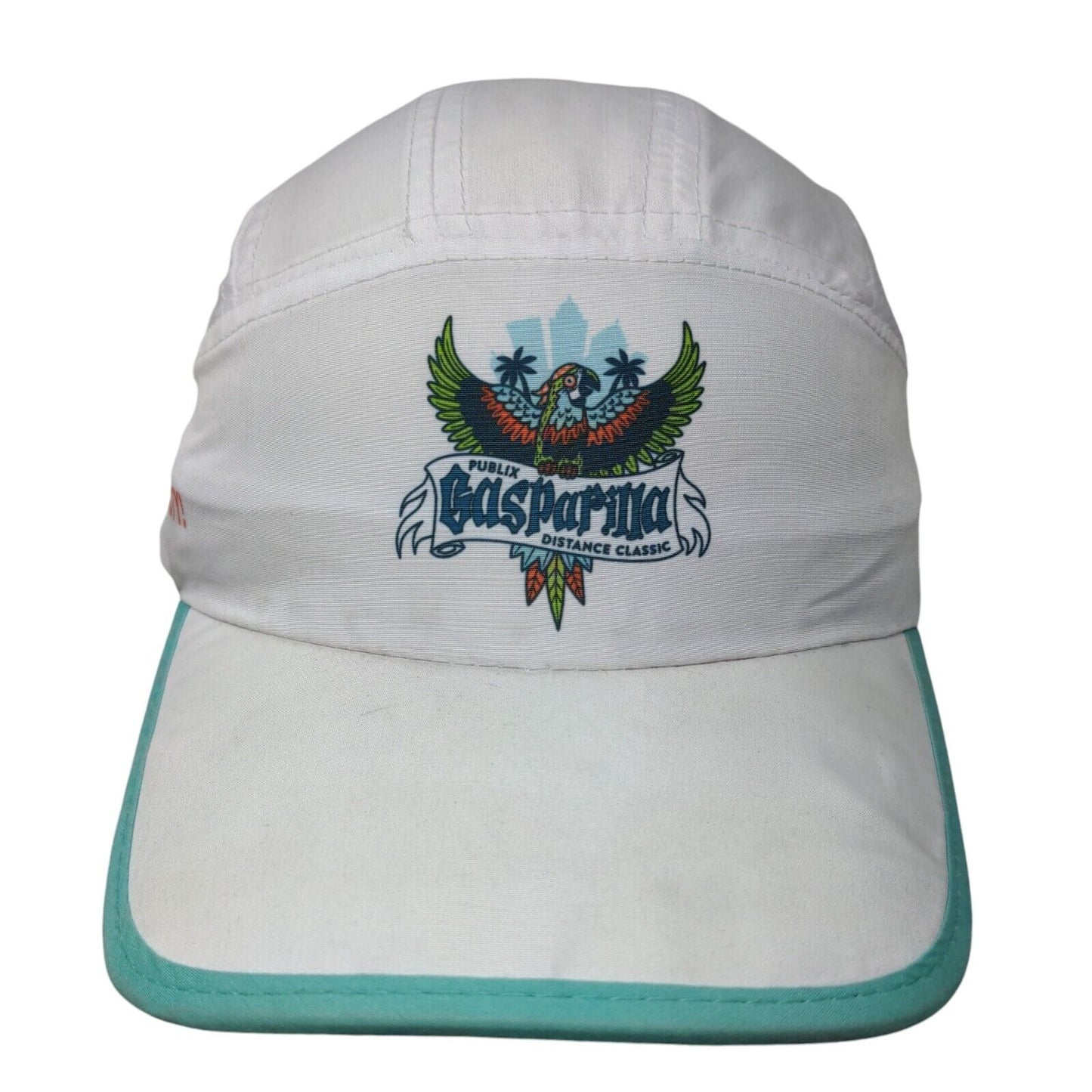 Publix Gasparilla Distance Classic Strapback Running Cap White OS Breathable