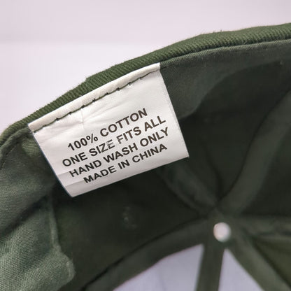 Green One Size Baseball Cap Lone Pine Koala Sanctuary Hat Adjustable Cotton Logo