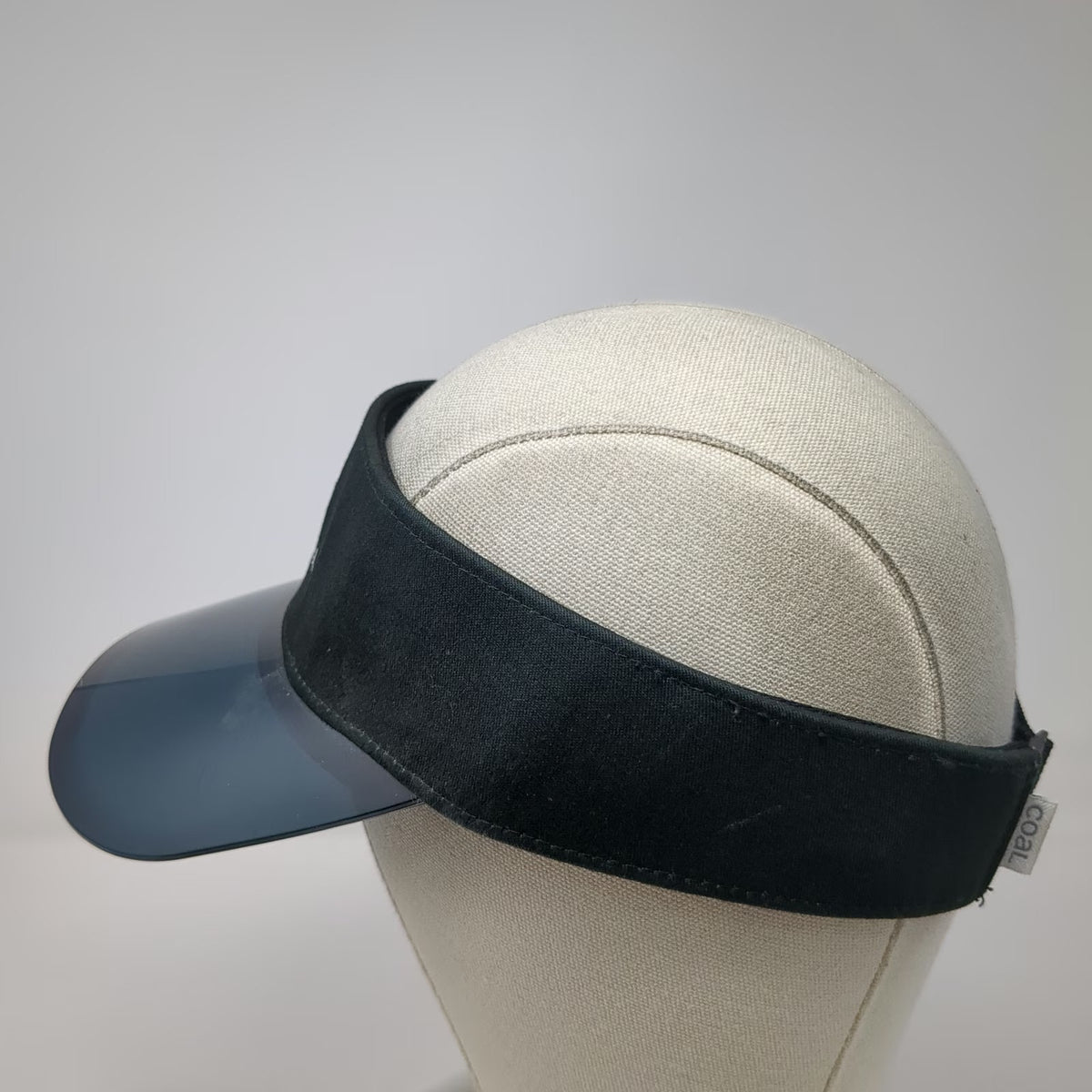 Coal Visor Black One Size Hat Translucent Plastic Brim Shaka Sign Slideback