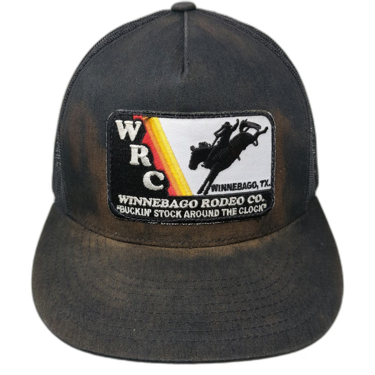 The Classics Winnebago Rodeo Co Trucker Hat Black One Size Patch Snapback