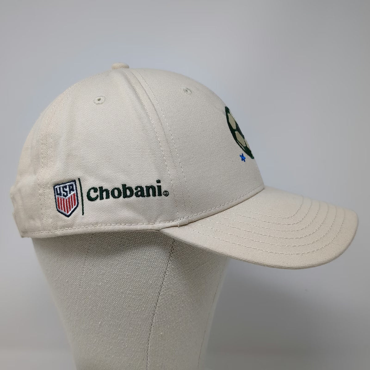 Chobani Baseball Cap Beige One Size USA Soccer Feed the Dream Strapback Hat
