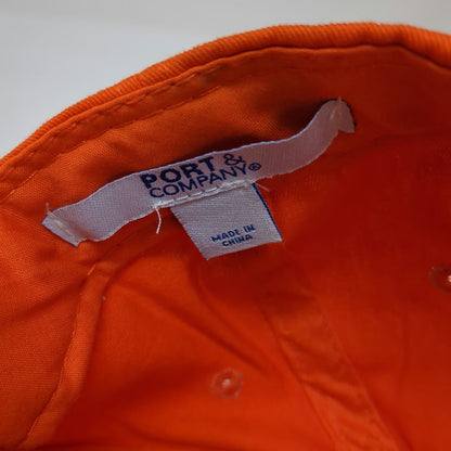 Port & Company Baseball Cap Orange One Size XXXVI OC Logo Hat Strapback Cotton