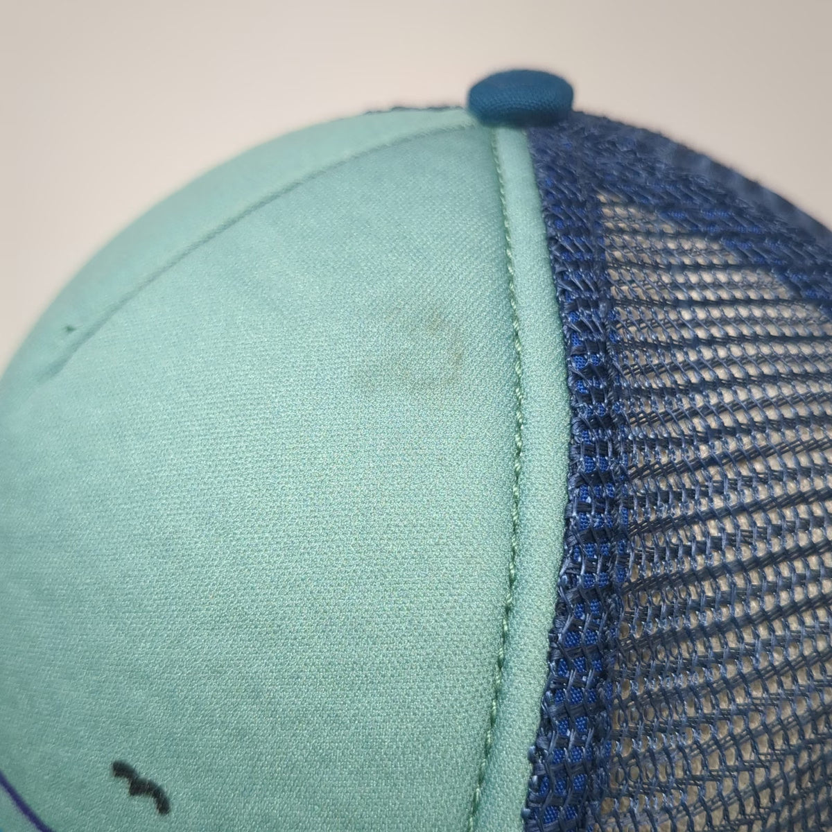 Patagonia Trucker Hat Blue One Size Wave Bird Graphic Mesh Snapback Foam Crown