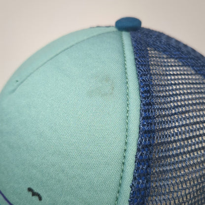 Patagonia Trucker Hat Blue One Size Wave Bird Graphic Mesh Snapback Foam Crown