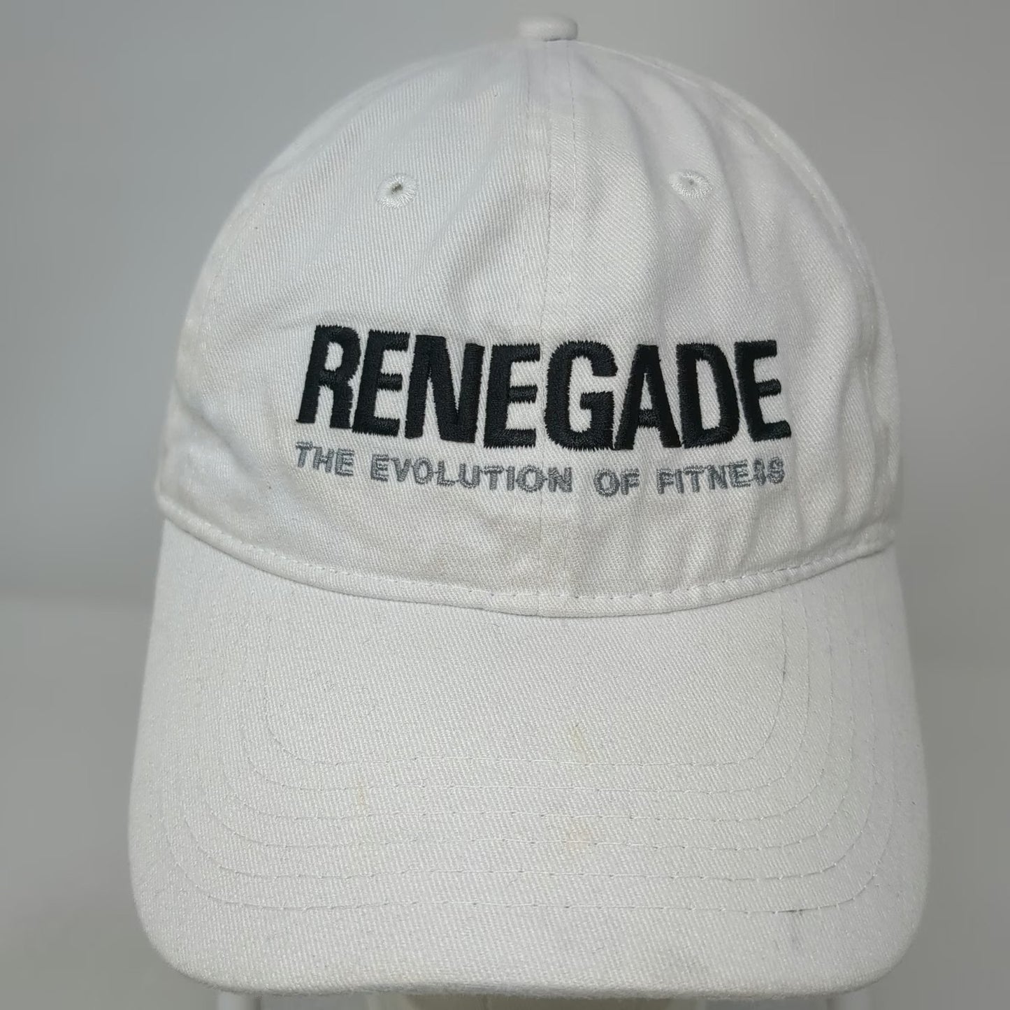 Port & Company Renegade Evolution of Fitness White Baseball Cap One Size Cotton
