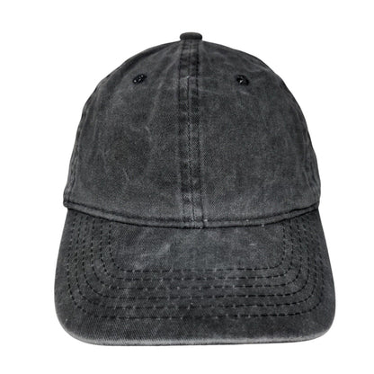 Unbranded Slideback Hat Gray One Size Adjustable Vented Holes 6 Panel Blank