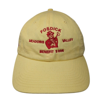 Fosdick Meadows Valley Benefit 2006 21st Annual CocaCola Slideback Hat Yellow OS