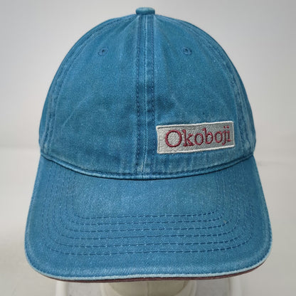Jacobson Baseball Cap Blue One Size Okoboji Embroidery Slideback Iowa Lake Hat