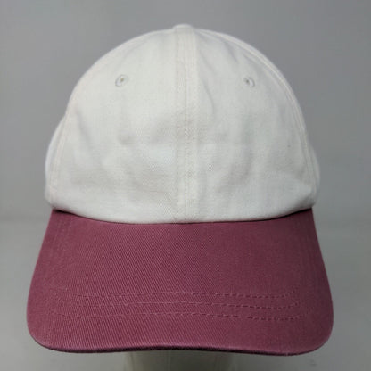 J. Crew Men's Slideback Hat Cream Red Size OS Blank 100% Cotton Adjustable