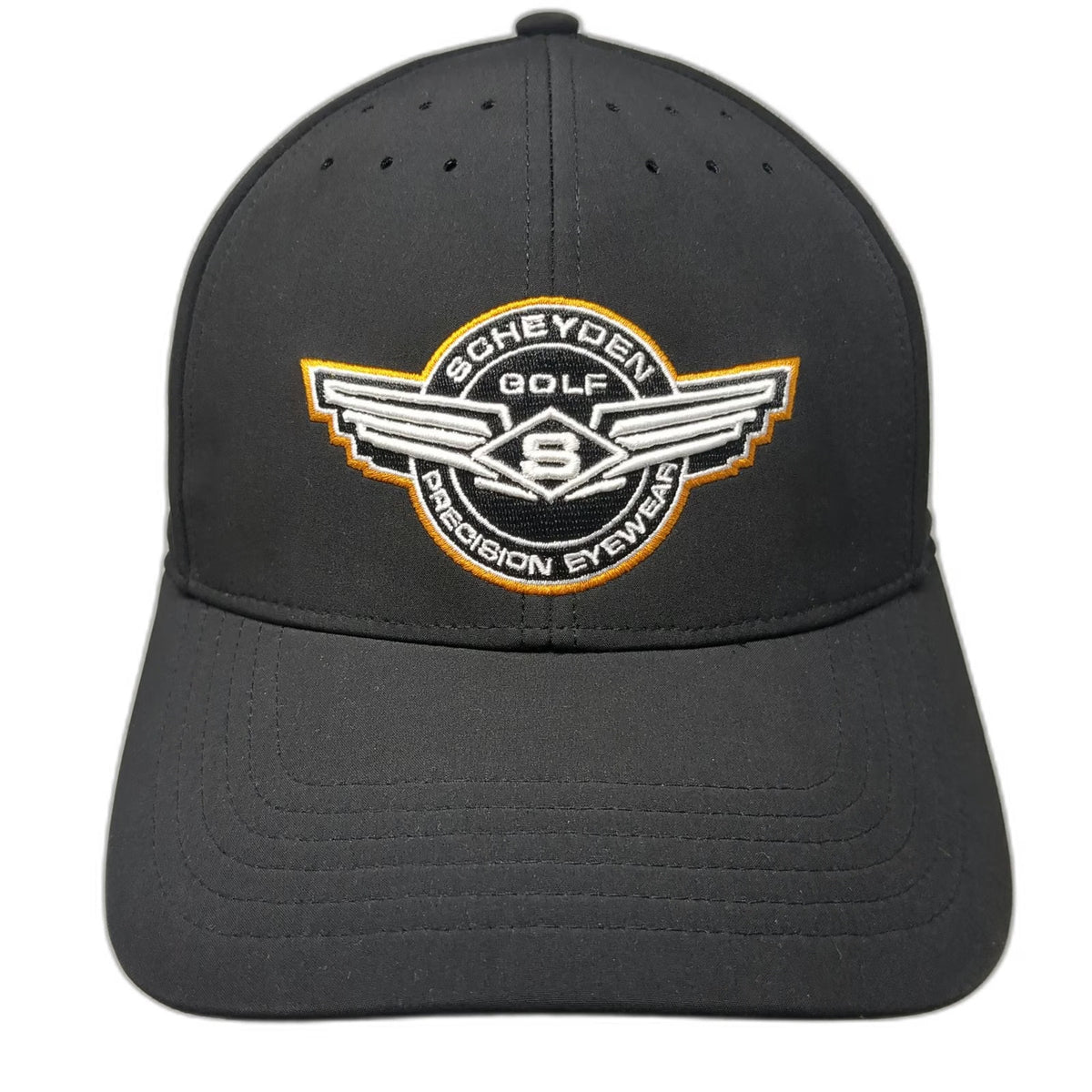Scheyden Golf Precision Eyewear Baseball Cap Black One Size Perforated Hat