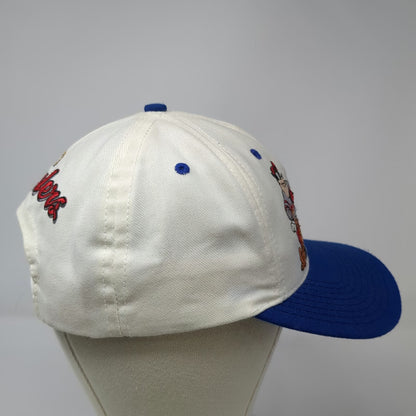 The Disney Store Snapback Hat White Blue One Size Mick's Maulers Mickey Mouse