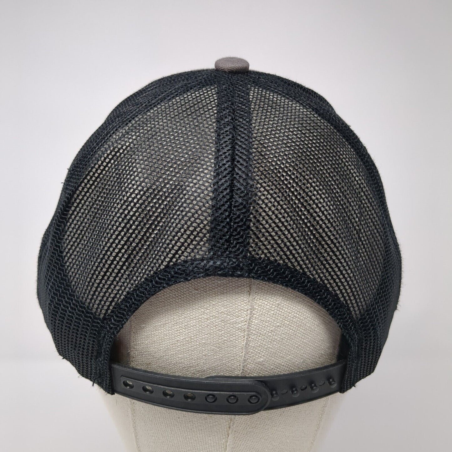 Atkinson's Mirror & Glass Snapback Trucker Hat Gray One Size Mesh Back