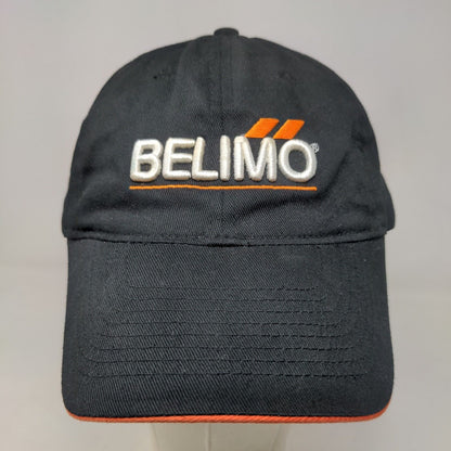 Belimo Men's Slideback Hat Black Size OSFA Embroidered Logo Spell Out