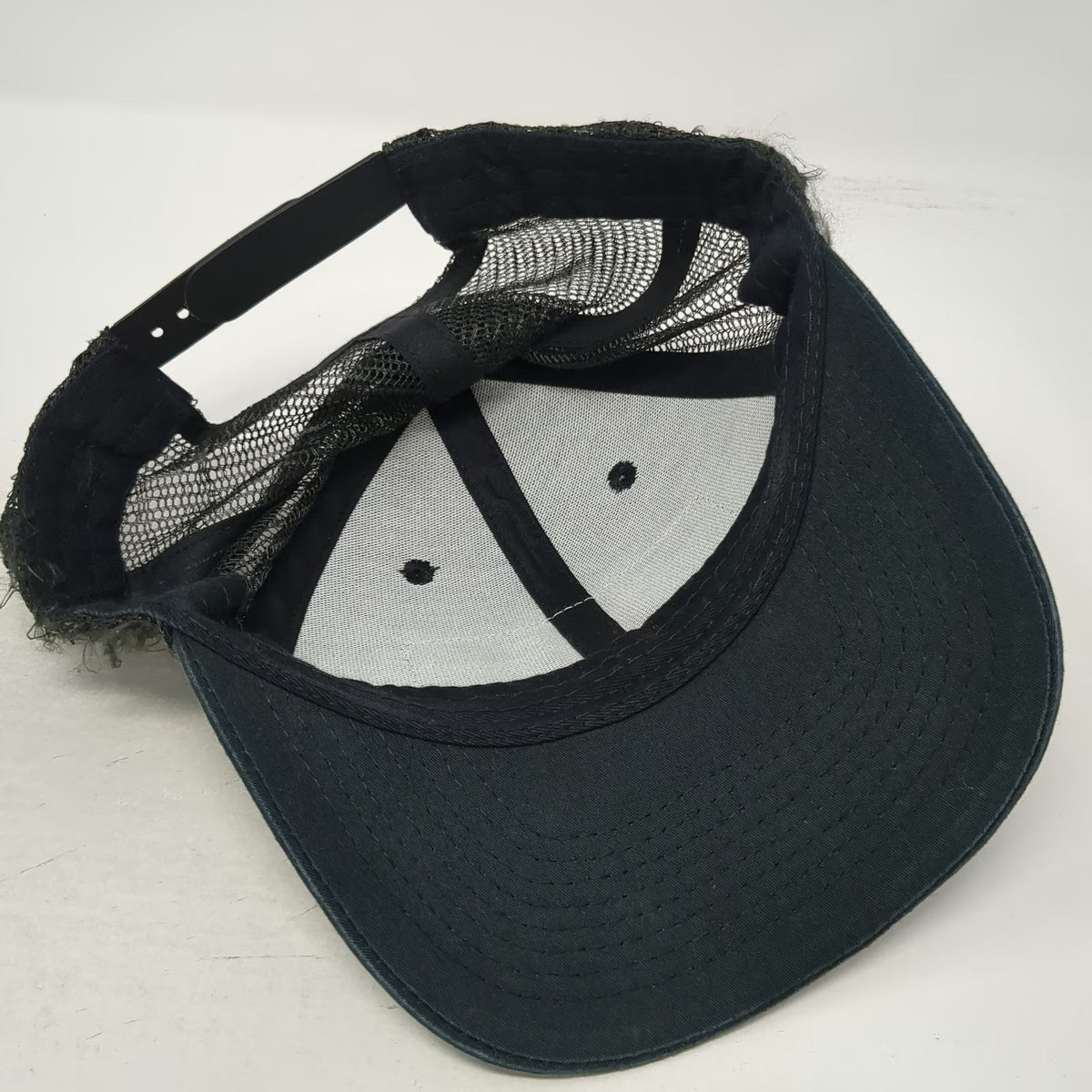 Black Rifle Coffee Company Trucker Hat Black One Size Mesh Snapback Logo Patch