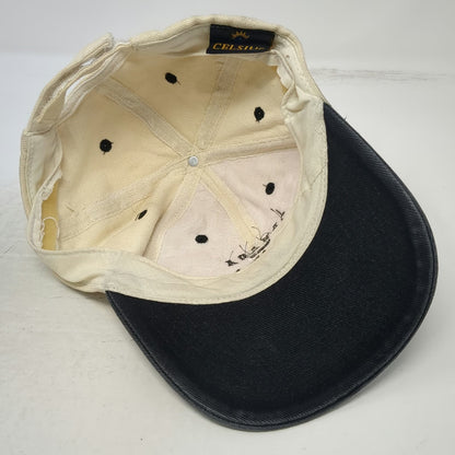 Celsius Baseball Cap Beige One Size Halifax Canada Strapback Two Tone Hat