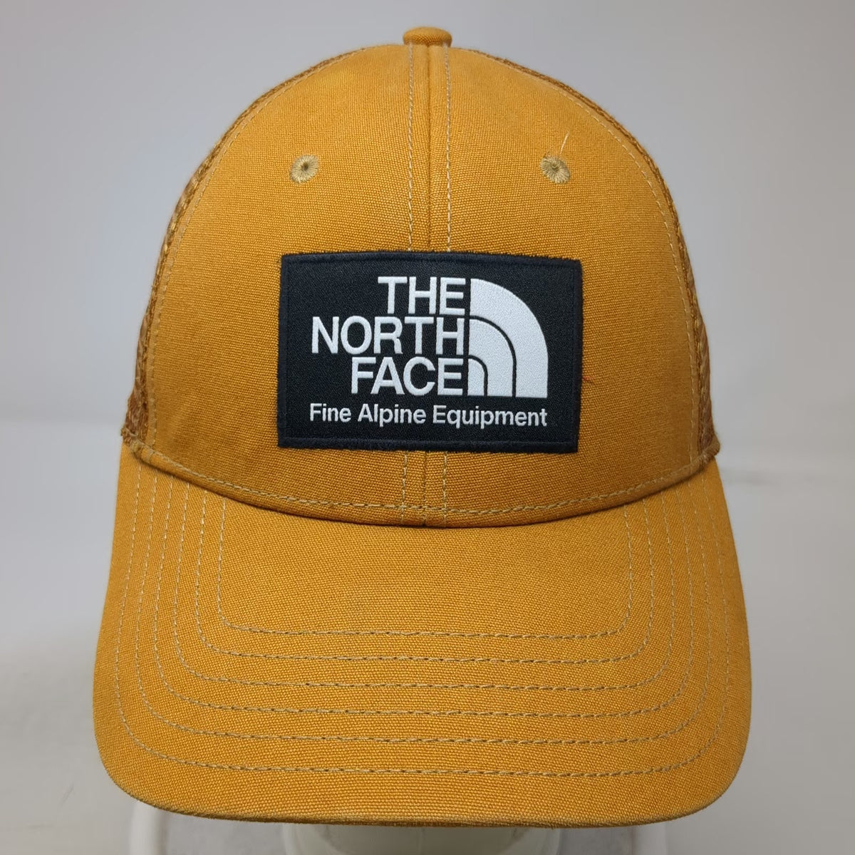 The North Face Trucker Hat Brown One Size Mesh Back Snapback Alpine Equipment